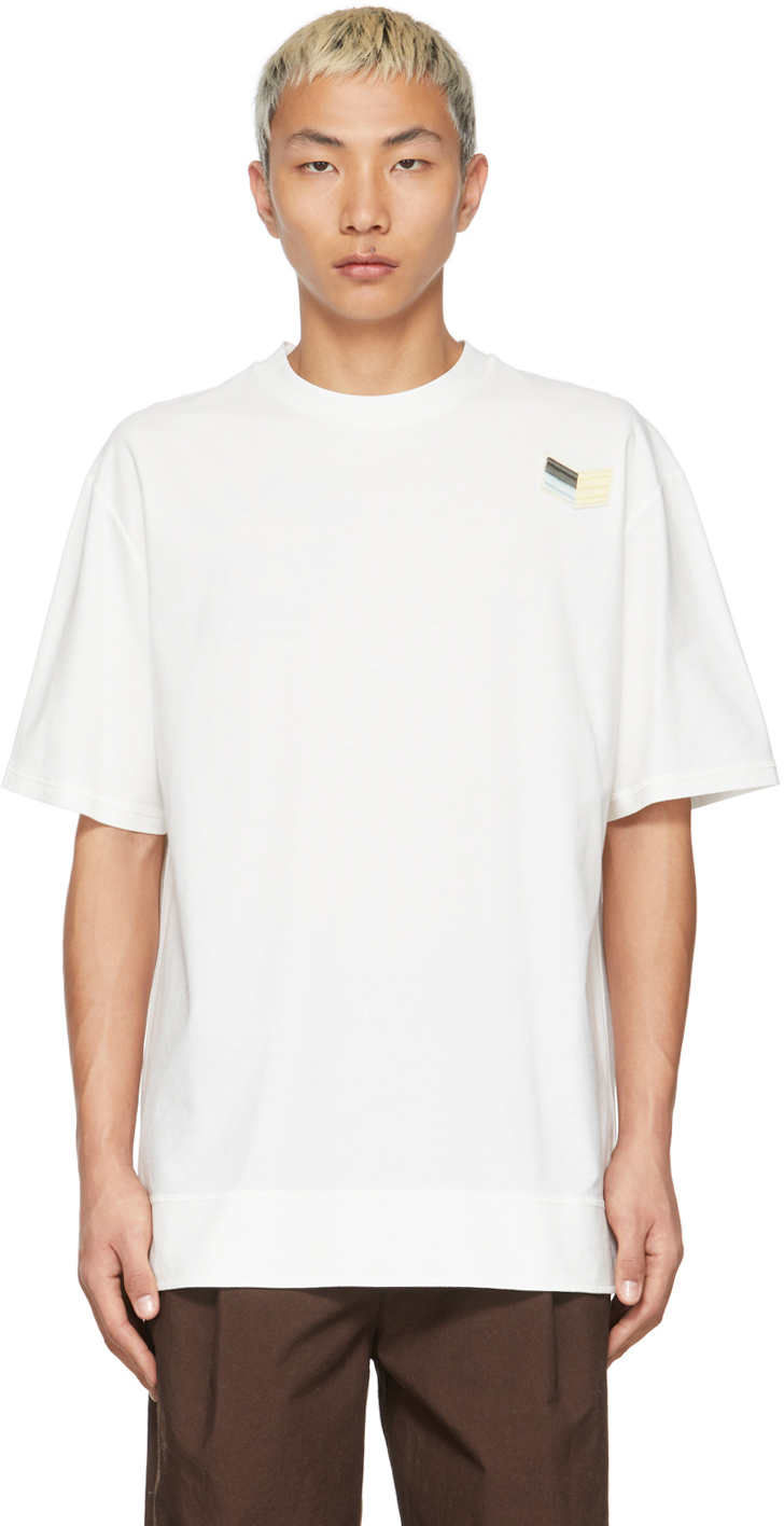 Jil Sander ホワイト ロゴ Tシャツ