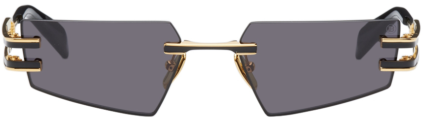 Balmain Black & Gold Akoni Edition Fixe Sunglasses