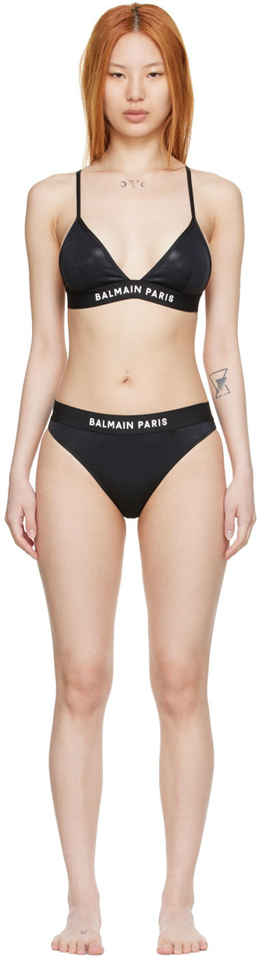 Balmain logo pattern swimsuit | Smart Closet