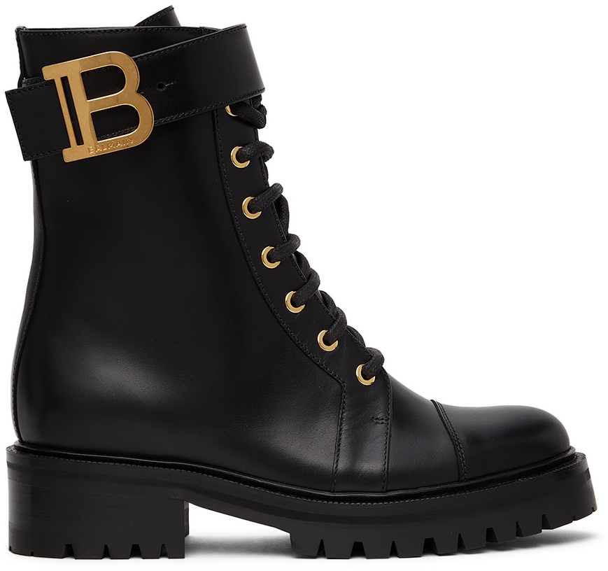 Balmain Black Ranger Romy Boots In 0pa Black | ModeSens