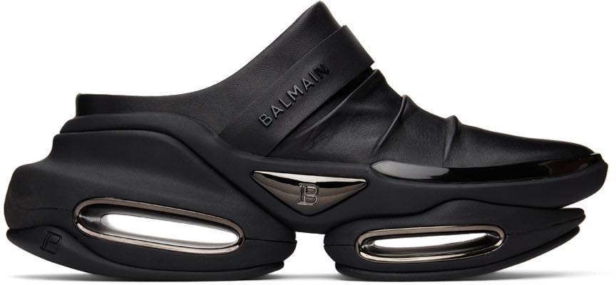 Balmain Black B-Bold Mule Sneakers