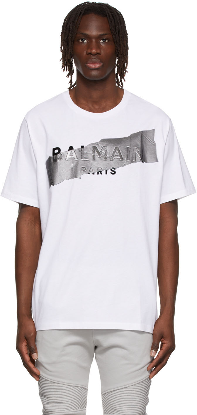 Behandle I de fleste tilfælde Kantine White Cotton T-Shirt by Balmain on Sale