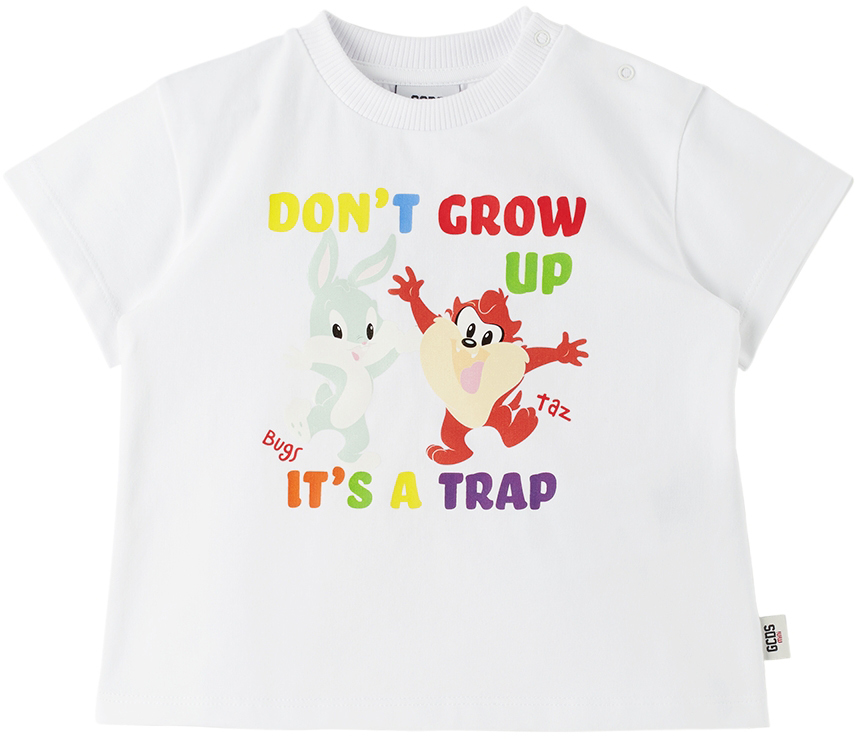 Ssense Abbigliamento Top e t-shirt T-shirt T-shirt a maniche corte Baby White Looney Tunes T-Shirt 