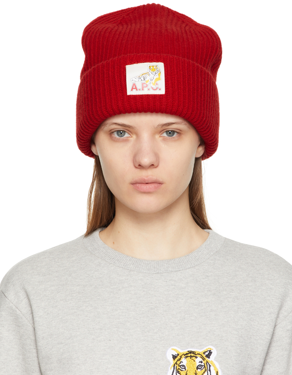 A.P.C. Red Lunar New Year Andrew Beanie