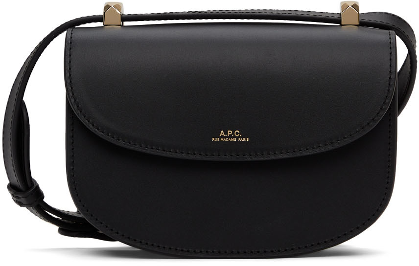 A.P.C.: Black Mini Genève Bag | SSENSE