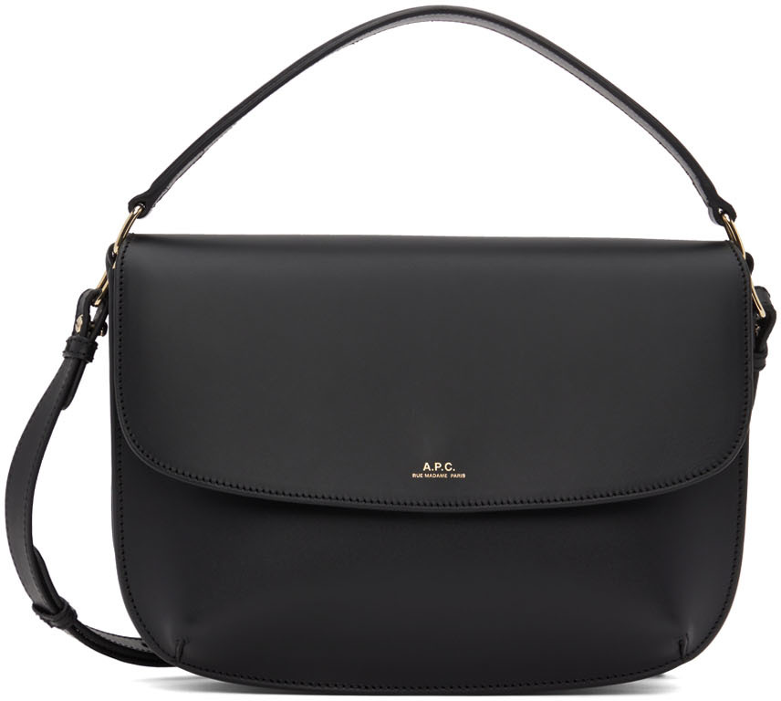 A.P.C.: Black Sarah Shoulder Bag | SSENSE UK