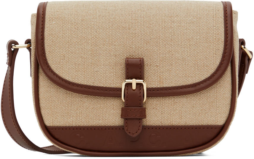 A.P.C. Beige Helene Shoulder Bag SSENSE