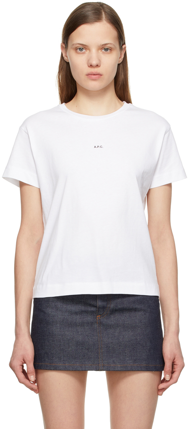 A.P.C.: White Jade T-Shirt | SSENSE Canada