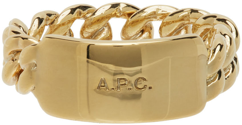 A.P.C. Gold Darwin Ring