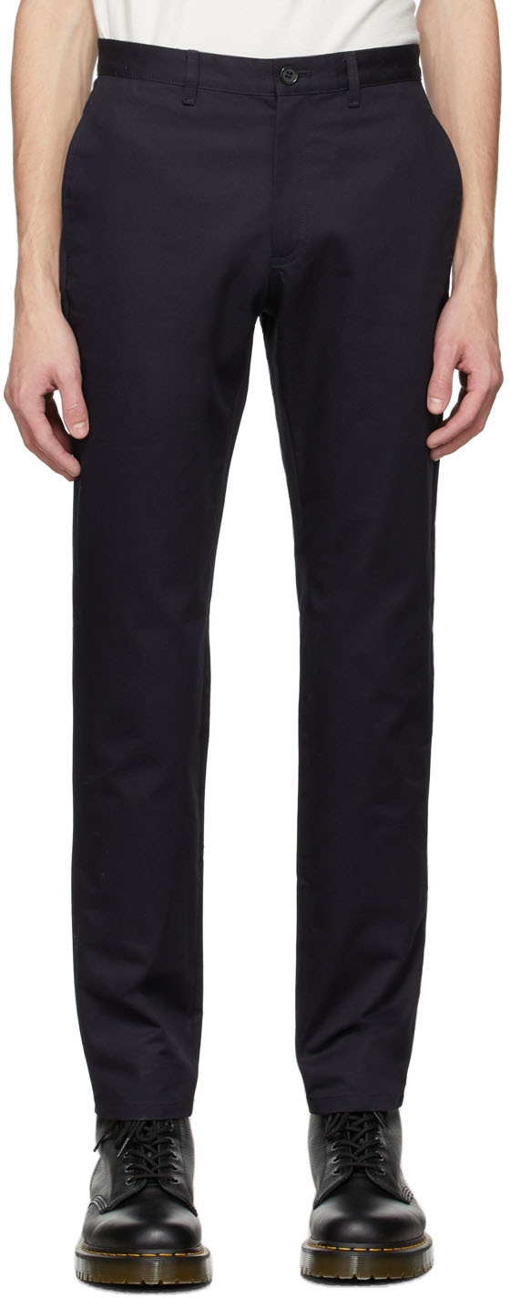 A.P.C.: Navy Classic Chino Trousers 