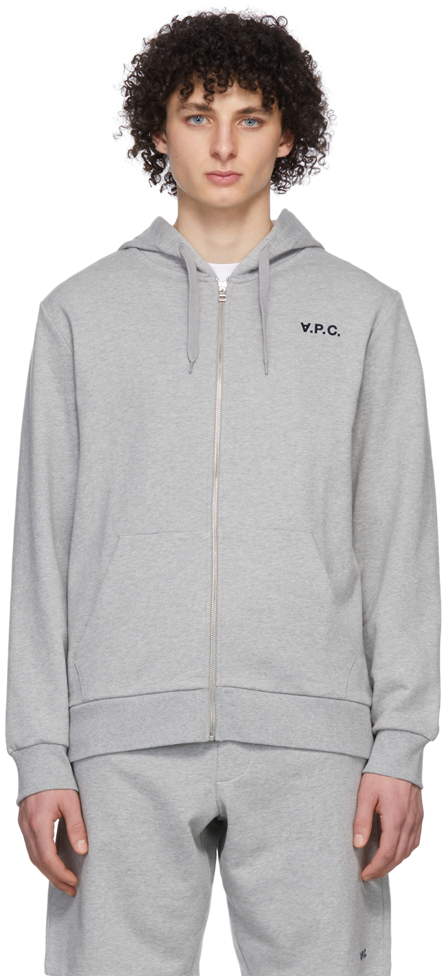 A.P.C. Grey Quentin Hoodie