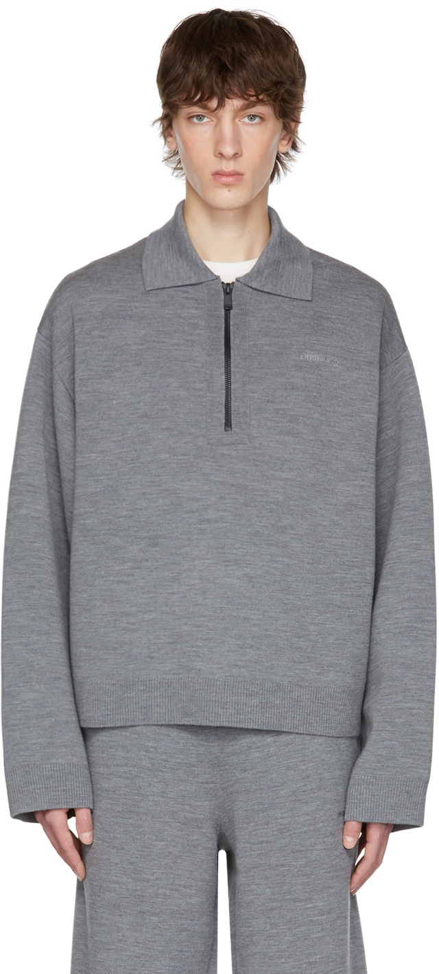 A PERSONAL NOTE 73 Grey Wool Sweater