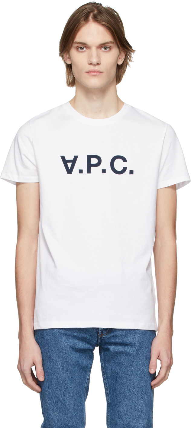 White VPC T-Shirt by A.P.C. on Sale