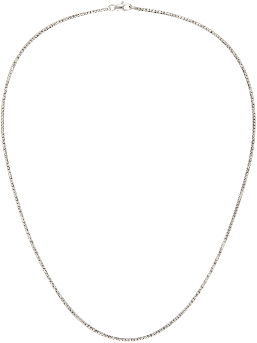 Laura Lombardi Silver Mini Omega Chain Necklace