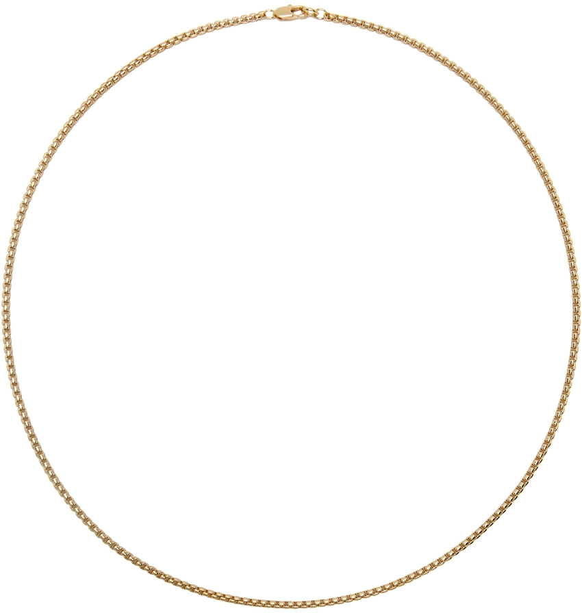Laura Lombardi Gold Essential Box Chain Necklace