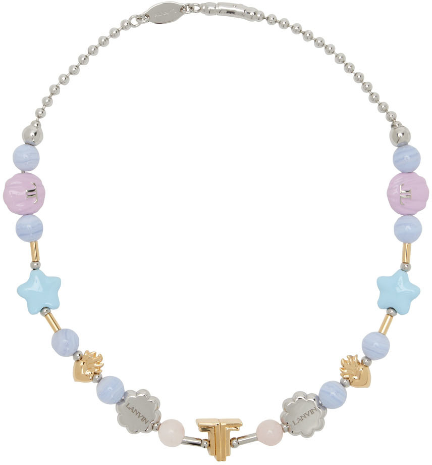 Lanvin Multicolor Enamel Bead Necklace