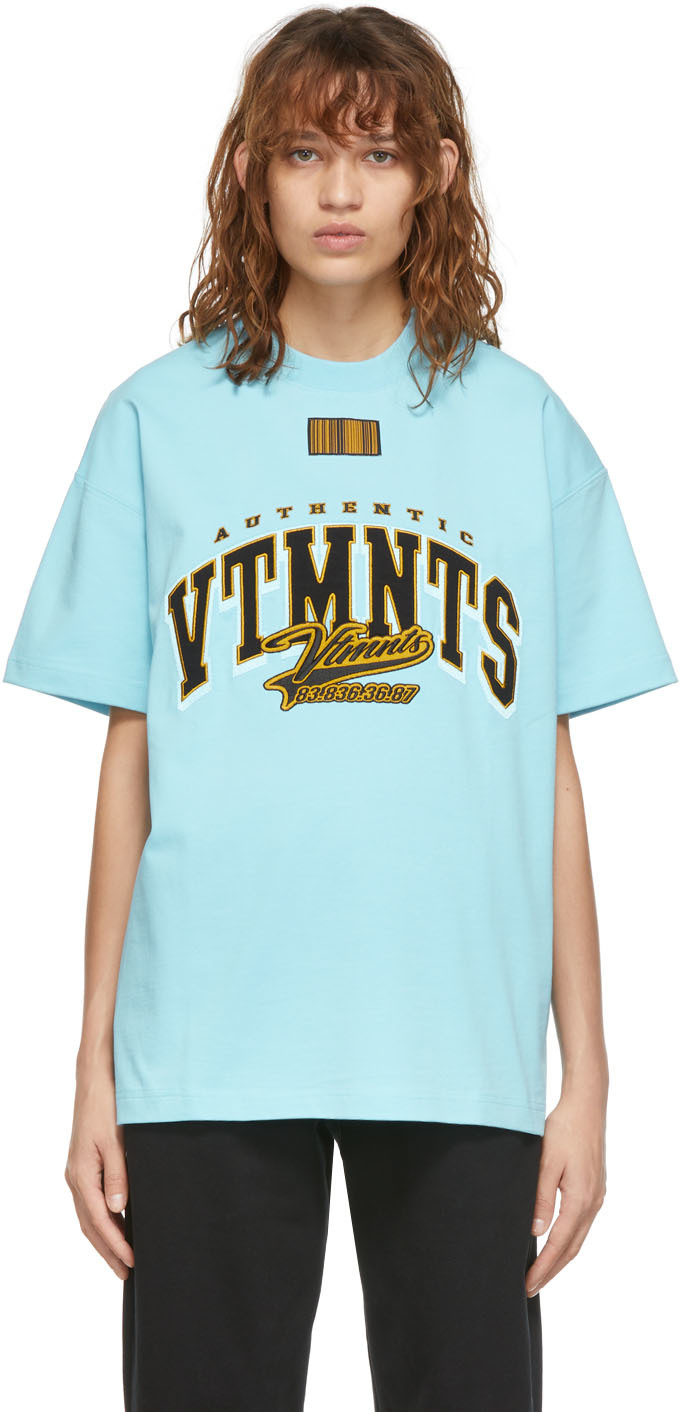 レアVETEMENTS　 VTMNTS COLLEGE  ヴェトモン　Tシャツ　半袖