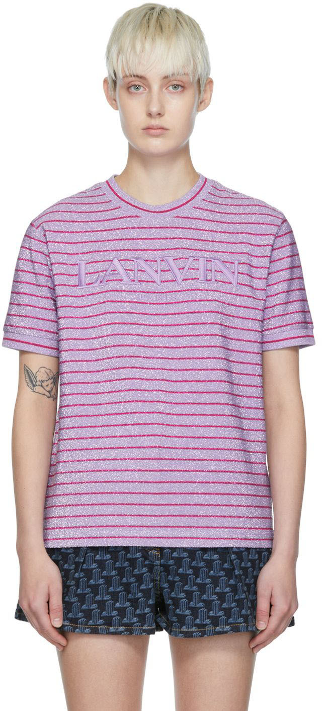 Lanvin Purple Viscose T-Shirt