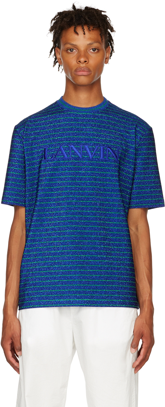 Blue Viscose T-Shirt