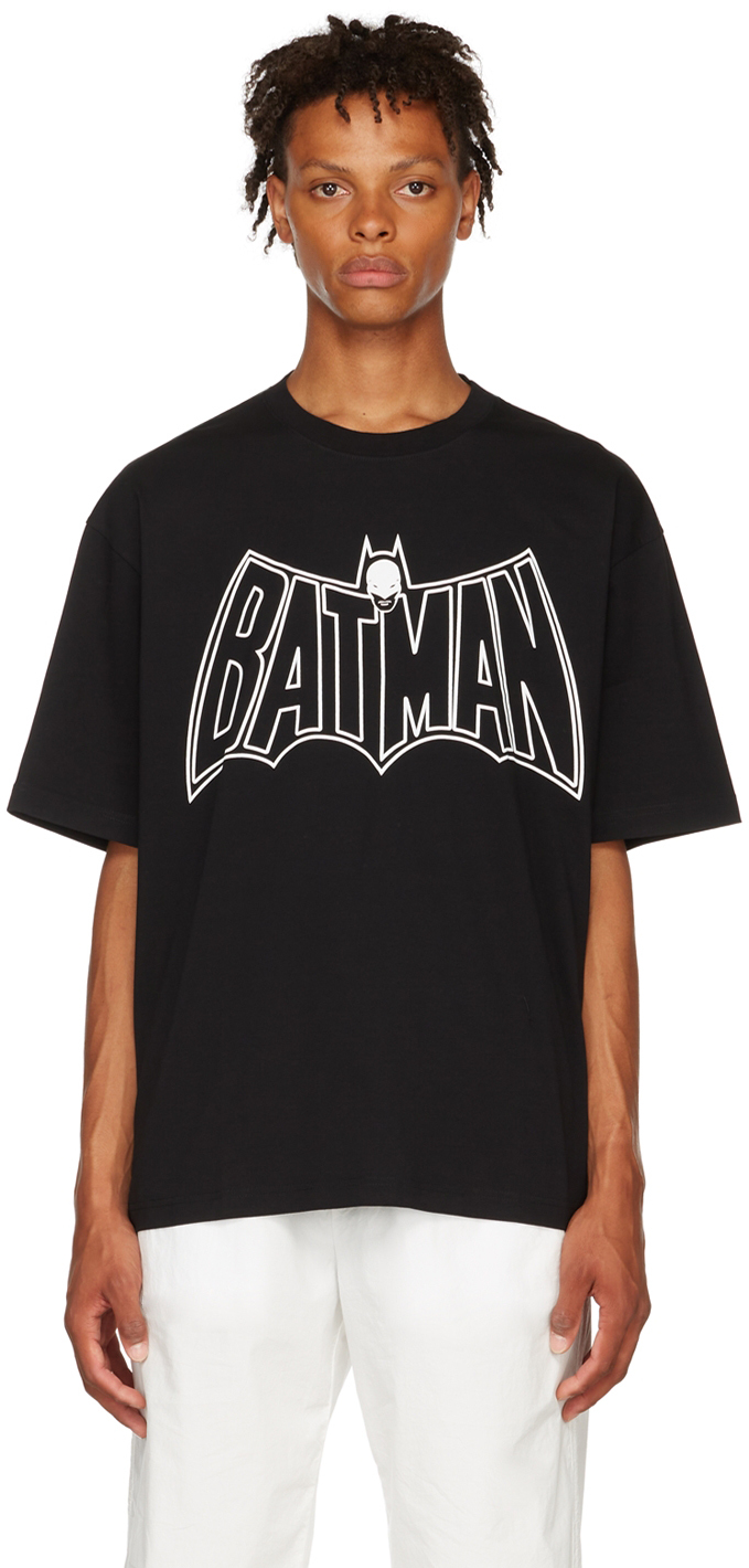 Lanvin Black Batman & Catwoman T-Shirt