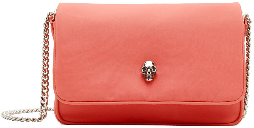 Alexander McQueen Pink Small Skull Bag