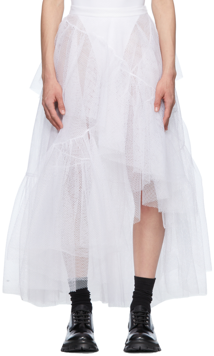 Save 26% Womens Skirts Alexander McQueen Skirts Alexander McQueen Cotton Midi Skirt in White 