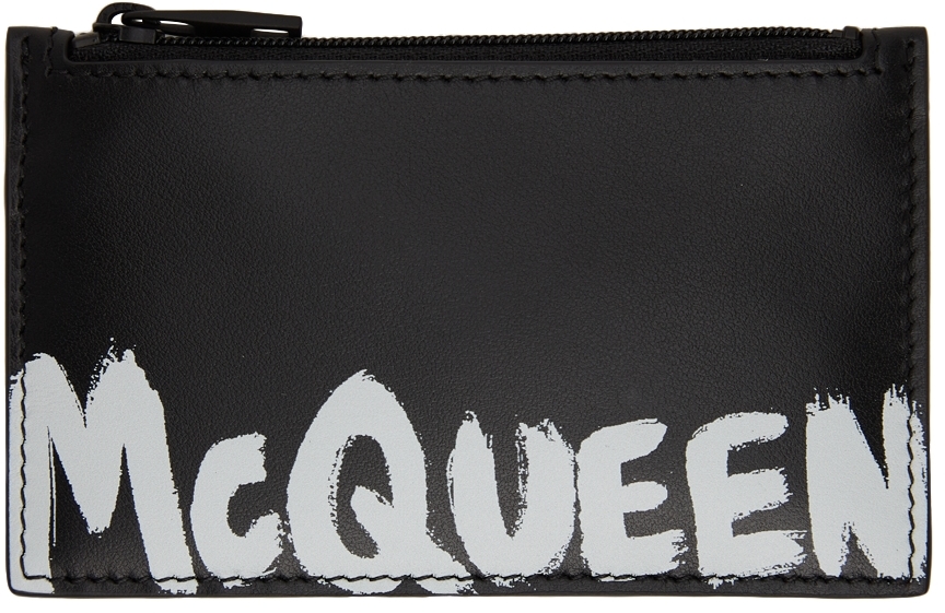 Wallets & purses Alexander Mcqueen - Small grain leather card holder -  5508710PY0N1000