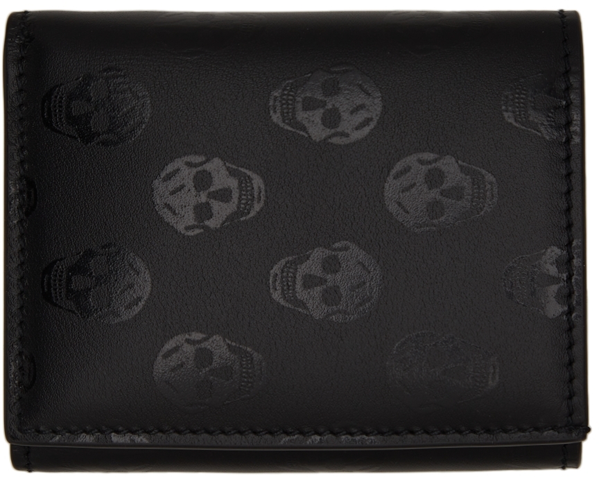 skull trifold wallet