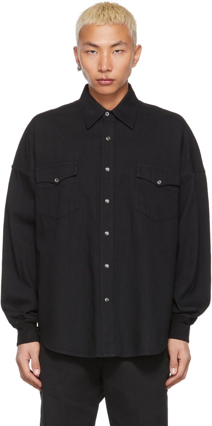 Alexander McQueen Black Organic Cotton Shirt