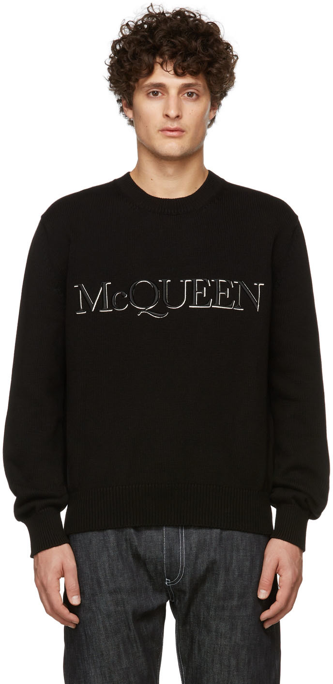 Black alexander hot sale mcqueen jumper