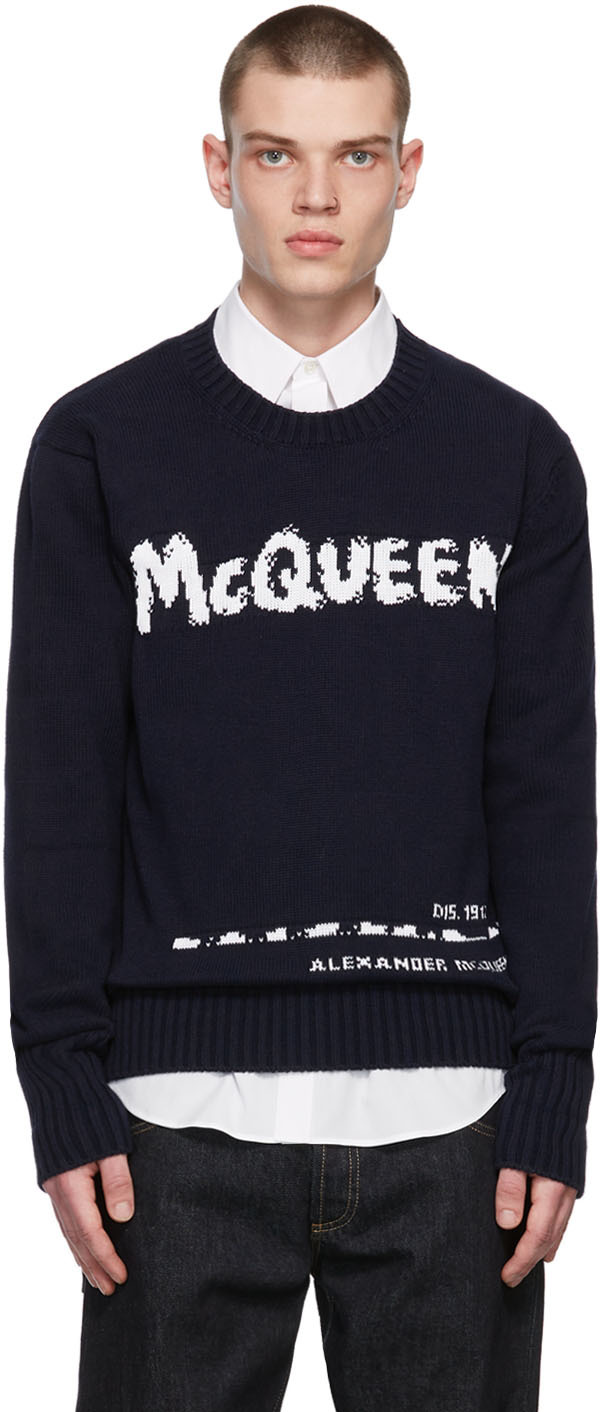 Alexander Mcqueen メンズ クルーネックセーター | SSENSE 日本