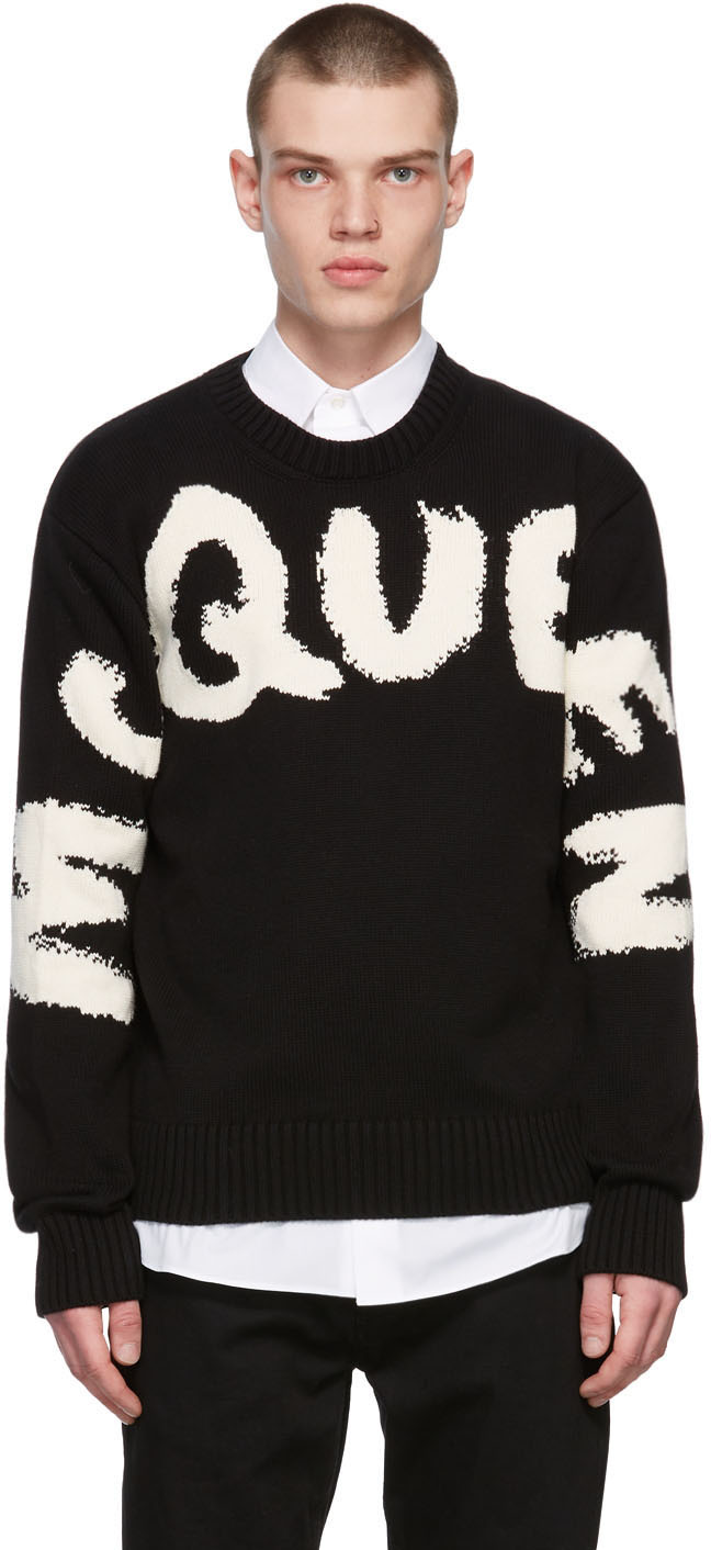 Mens Sweaters and knitwear Alexander McQueen Sweaters and knitwear Alexander McQueen Sweaters Black for Men Save 22% 