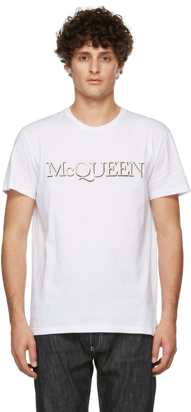 Alexander mcqueen discount embroidered t shirt