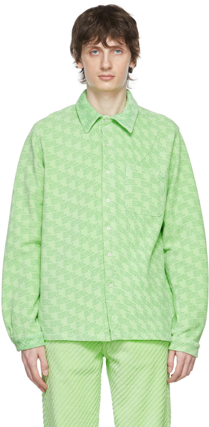 ERL Green Cotton Shirt