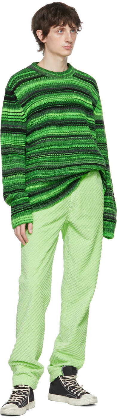 ERL グリーン ウール セーター