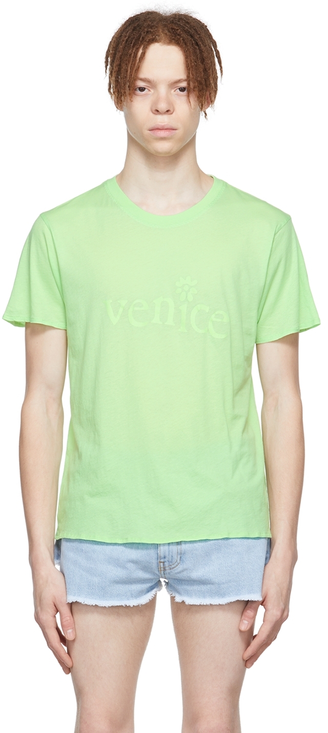 ERL Green Cotton T-Shirt