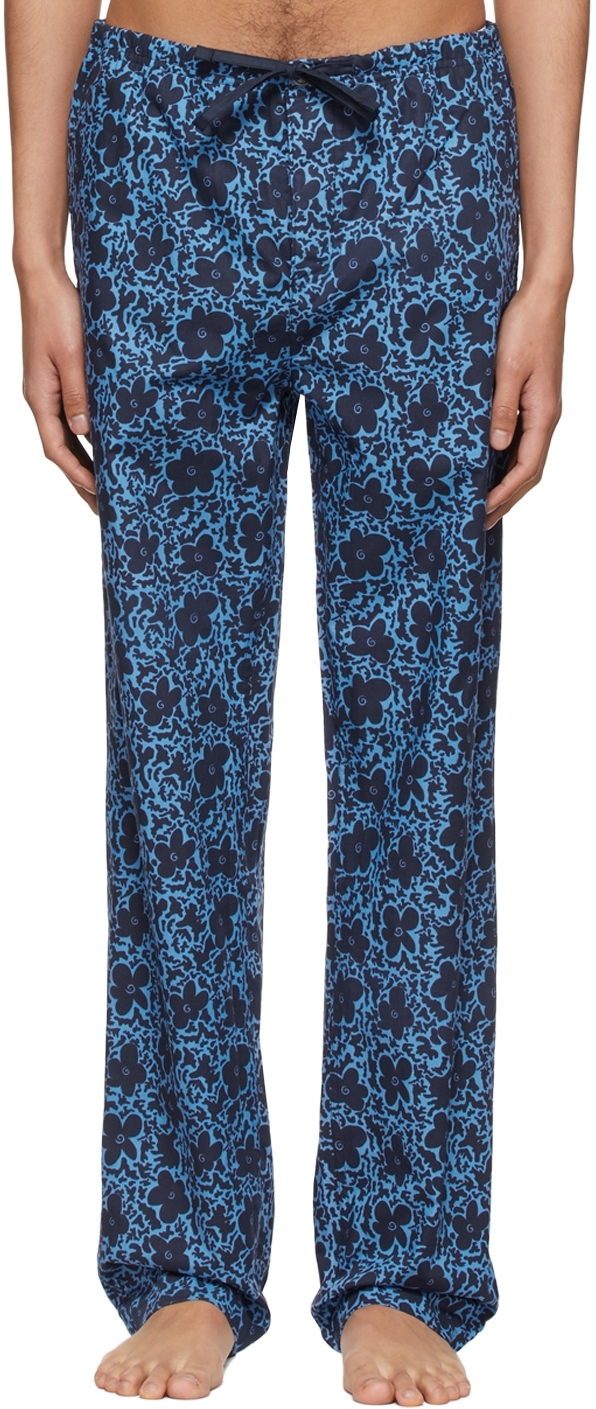 Paul Smith Blue Cotton Pyjama Pants