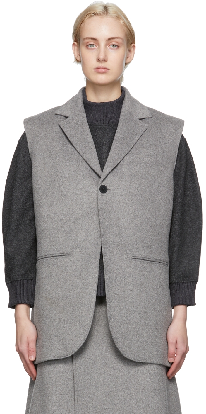 Oct31 Grey Wool Vest