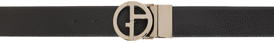 Giorgio Armani Black Logo Belt