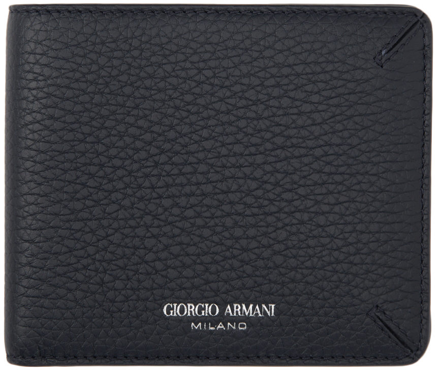 Portefeuille en cuir à deux volets Cuir Giorgio Armani pour homme Homme Accessoires Portefeuilles et porte-cartes 