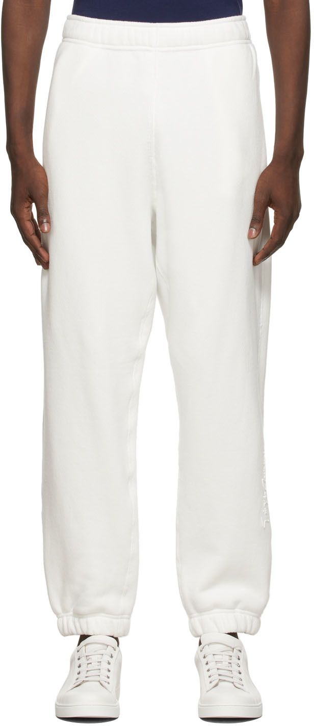 White Logo Lounge Pants