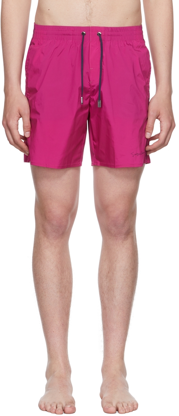 Ssense Uomo Sport & Swimwear Costumi da bagno Pantaloncini da bagno Pink Nylon Swim Shorts 