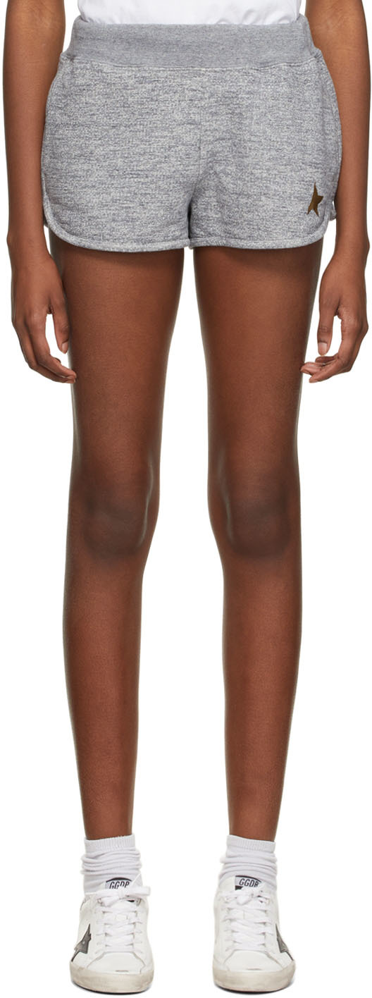 Golden GooseゴールデングースDiana Star Logo Shortsショーツ Golden Goose Diana Star Collection shorts Melange Gray Women