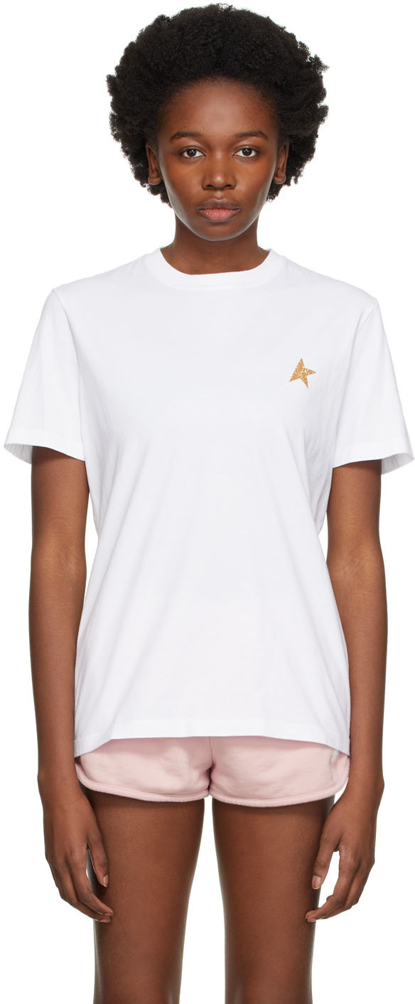 Golden Goose White Gold Star T-Shirt
