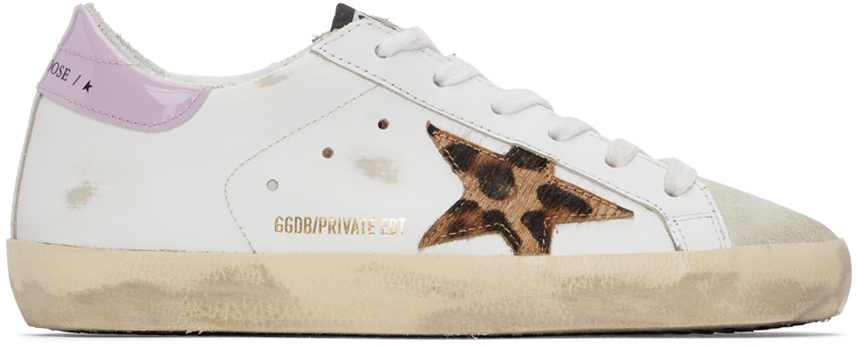 Golden Goose SSENSE Exclusive White & Pink Super-Star Classic Sneakers