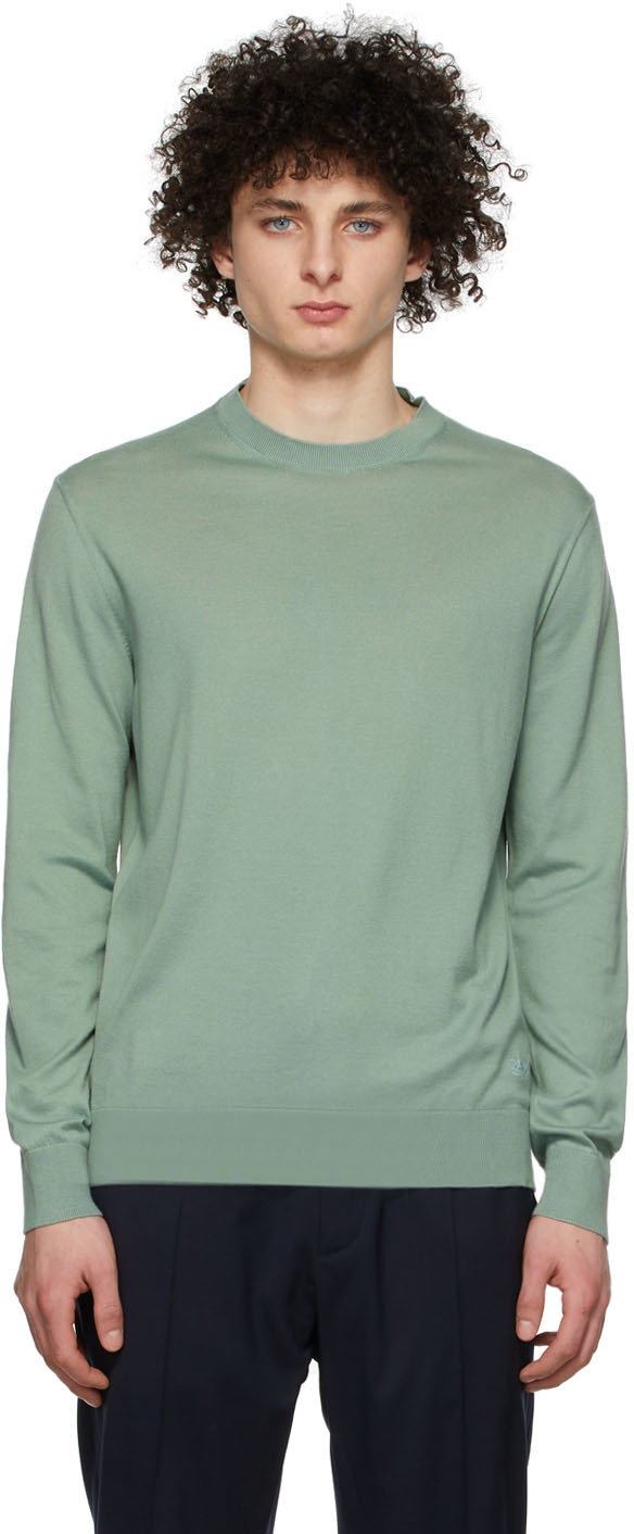 Ermenegildo Zegna Green Cotton Sweatshirt