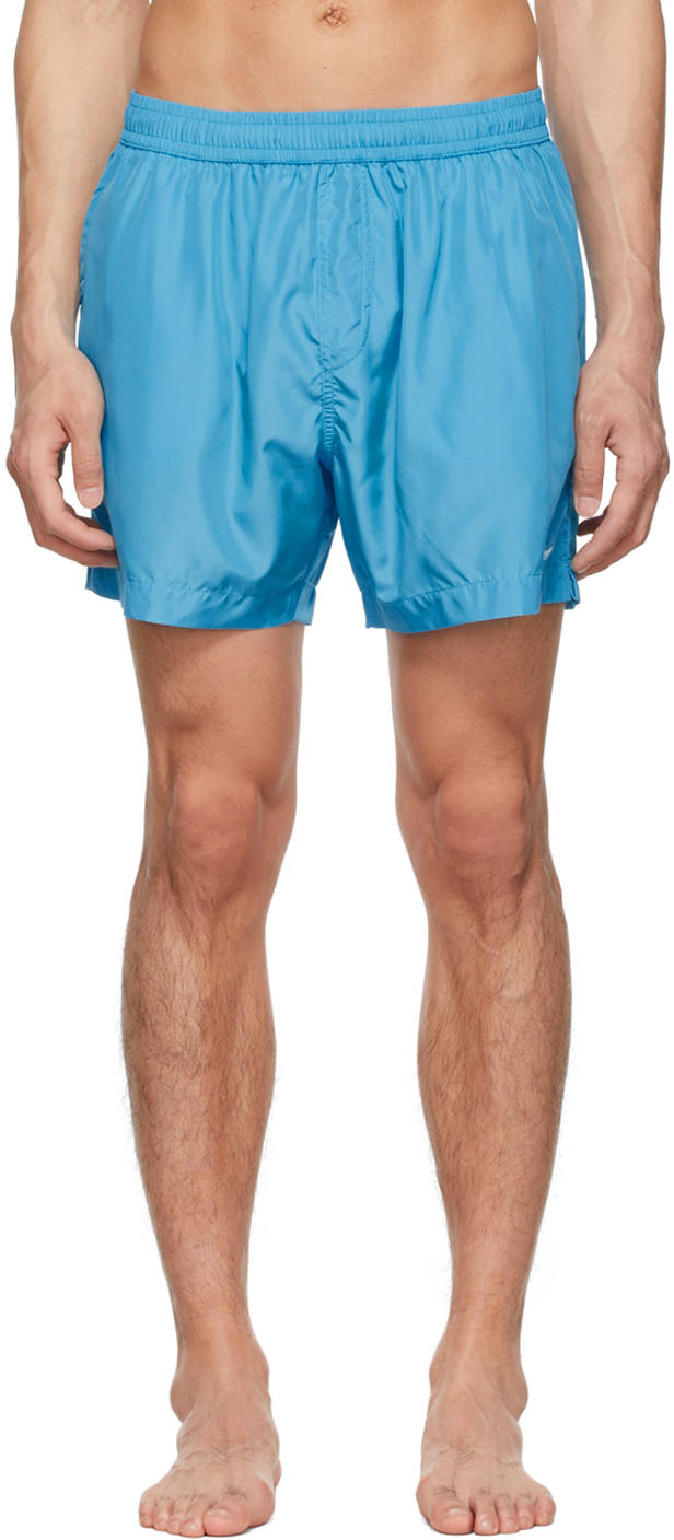 Ermenegildo Zegna Blue Polyester Swim Shorts