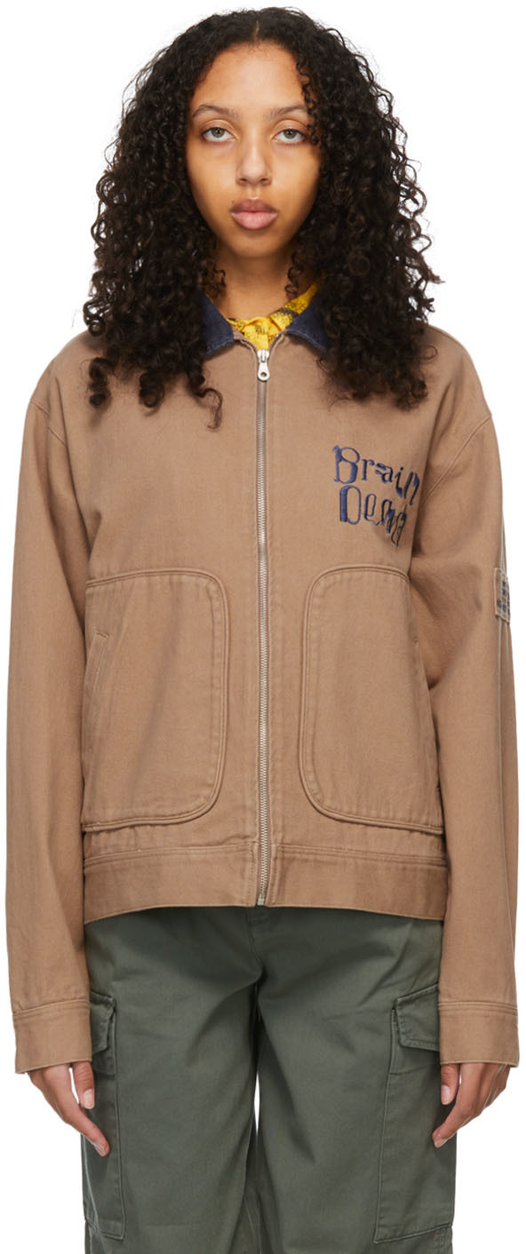 Brain Dead Brown Cotton Jacket