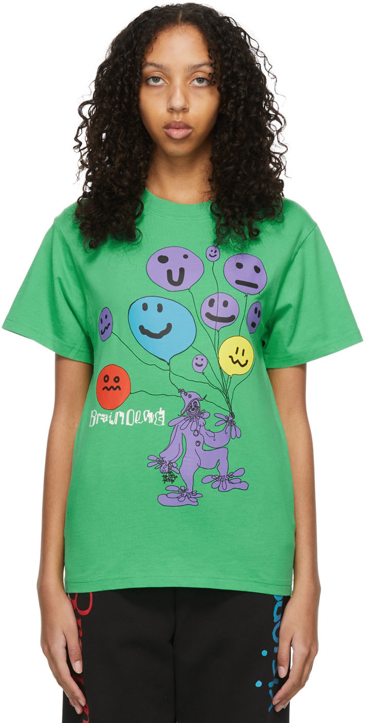 Brain Dead: Green Balloon Man T-Shirt | SSENSE UK