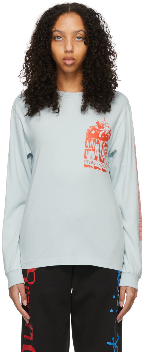 Blue Stereo Report Long Sleeve T-Shirt